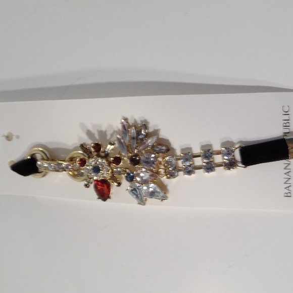 Banana Republic Treasure Trove Fireworks Savannah Crystal Toggle Bracelet NWT 74 - Picture 4 of 7